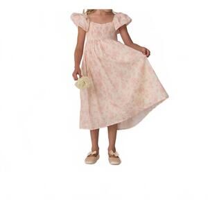 NEW NORALEE girls hazel dress in blush english rose